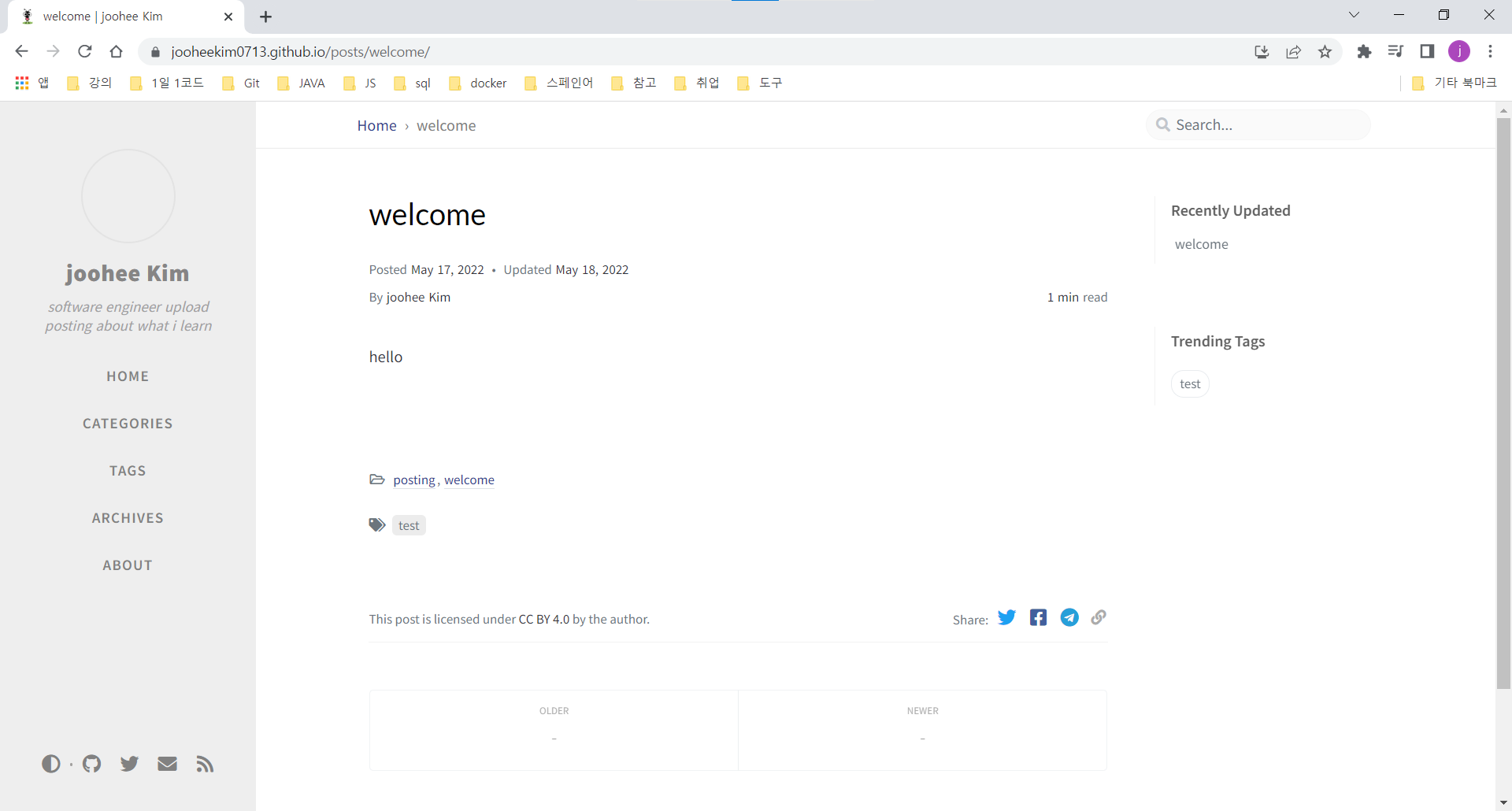 finally succeed to upload git pages
